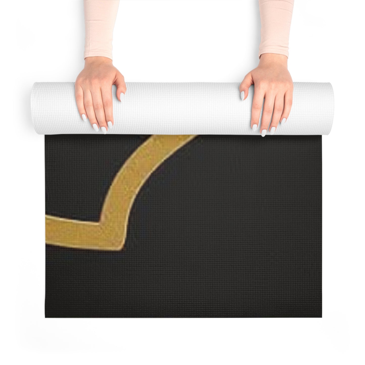 Elegant Yoga Mat with Leaf Design for Mindful Practice, Eco-Friendly, Fitness Gift, Home Gym Decor, Meditation Space