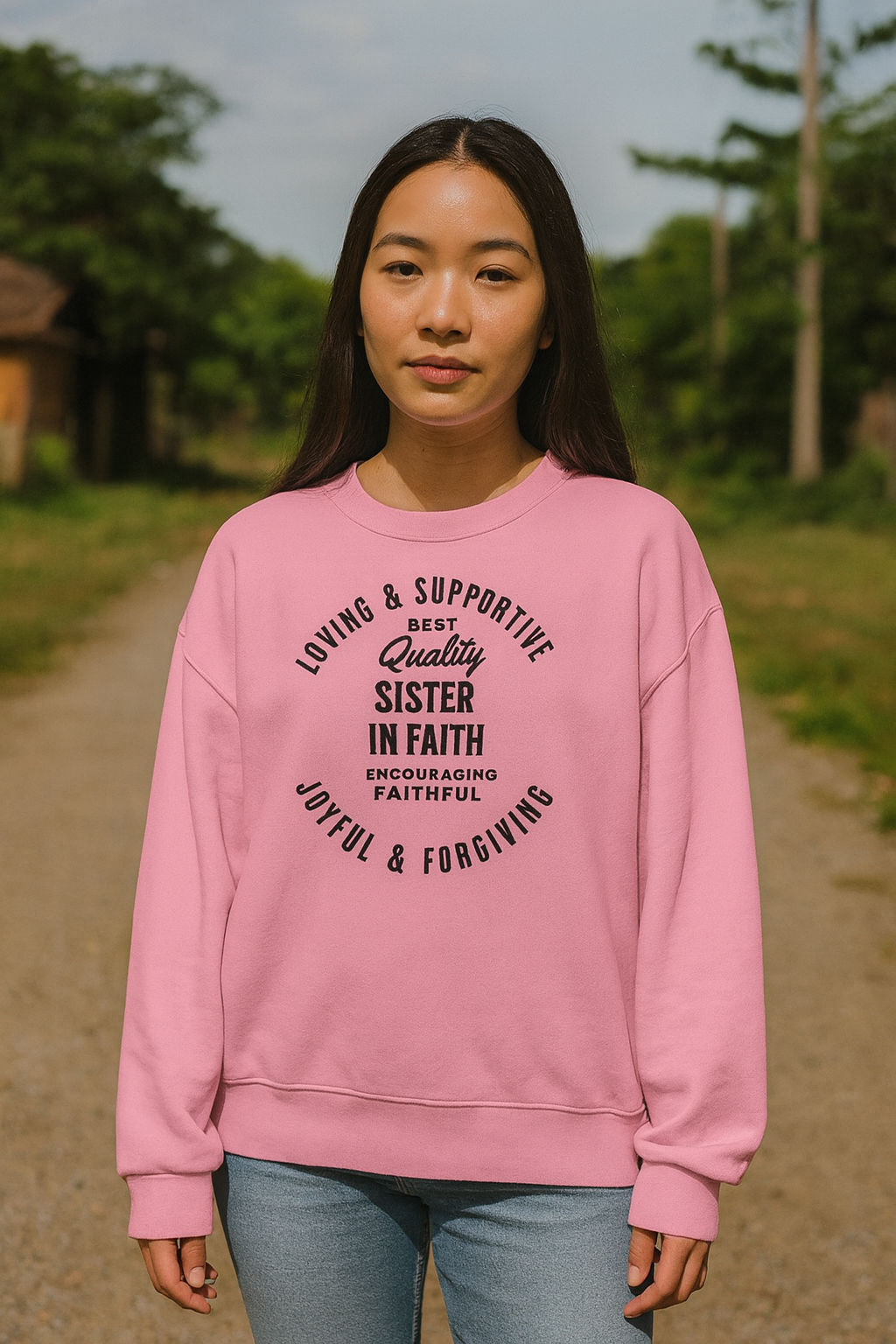 Sister in Faith  Crewneck Sweatshirt