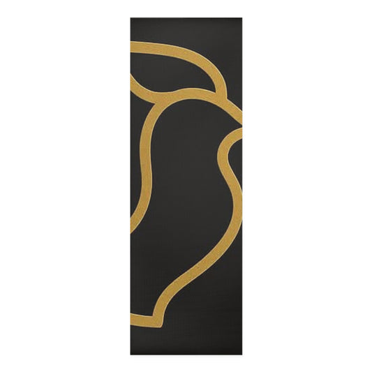 Elegant Yoga Mat with Leaf Design for Mindful Practice, Eco-Friendly, Fitness Gift, Home Gym Decor, Meditation Space
