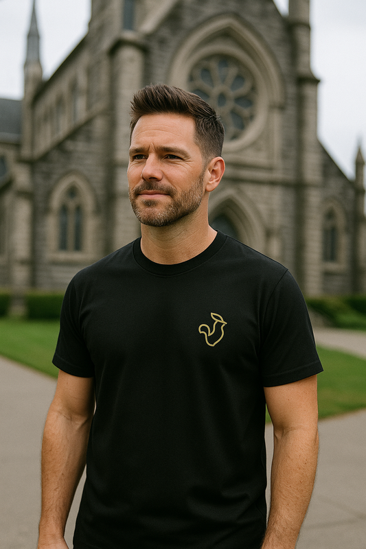 Organic Ribbed Neck Tee