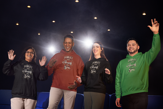 Unisex Anxiety (Sing) eco raglan hoodie