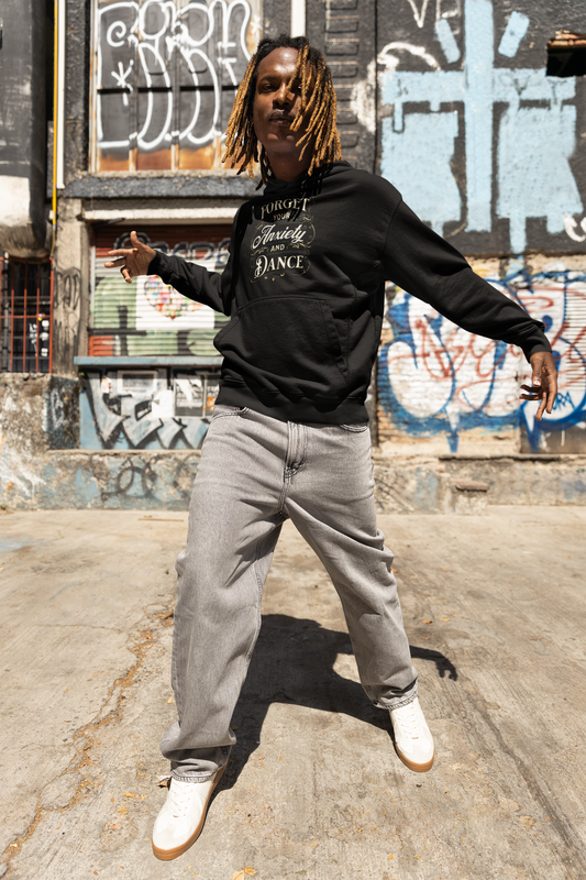 Unisex Anxiety ( Dance) eco raglan hoodie
